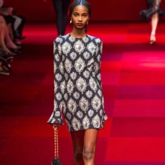 NWOT Dolce&gabbana jewelry print dress